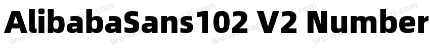 AlibabaSans102 V2 Number字体转换